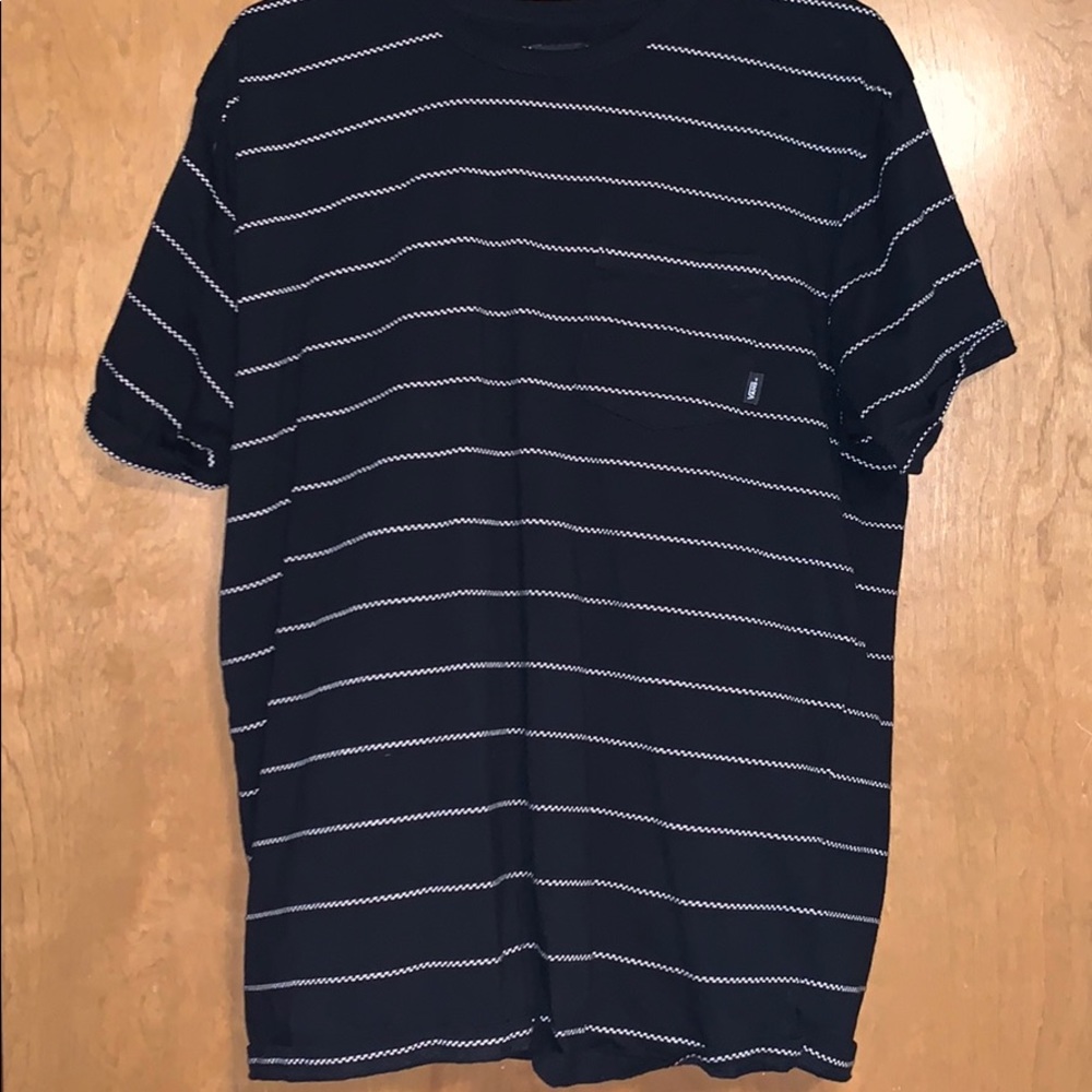 Black striped vans shirt